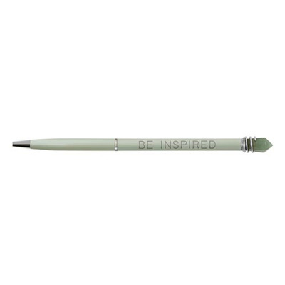 Be Inspired Crystal Pen in Green Finish