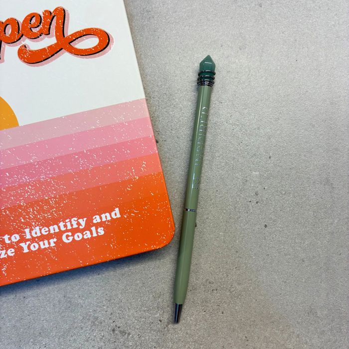Be Inspired Crystal Pen in Green Finish