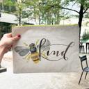  Bee Kind Zipper Folder | Recycled Bee Floral Letter Size Pouch