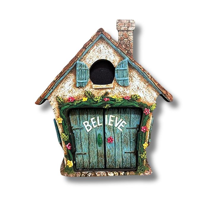 Mini Fairy Door | 4" Tall Faux Faerie Elf Door Outdoor Garden Decor