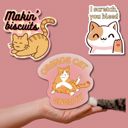  Positive Affirmations Water Bottle Stickers Set | 3 Assorted Waterproof Decals | 3'' sq