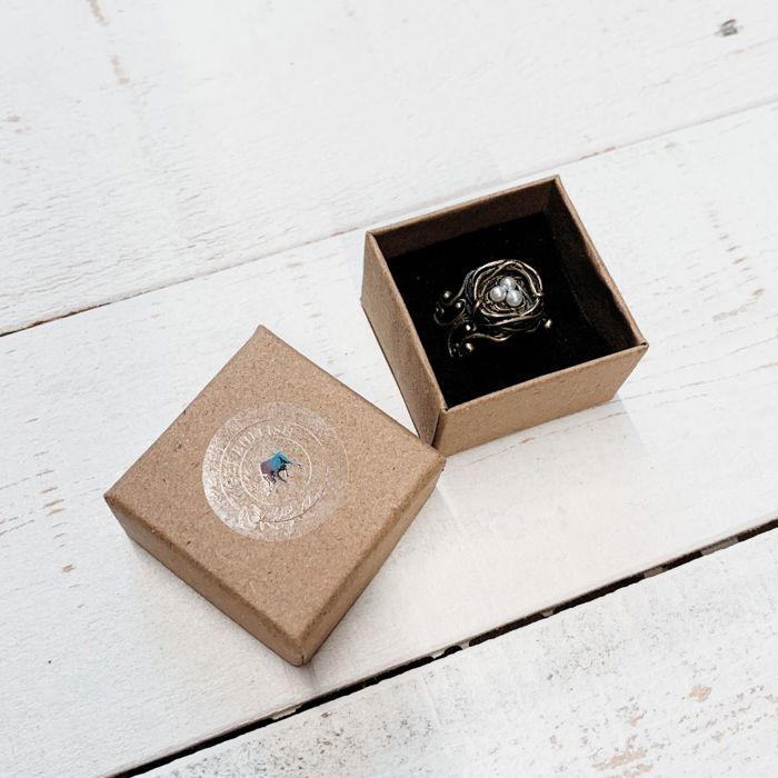 Bird's Nest Ring in Old Gold | Vintage | Adjustable Size