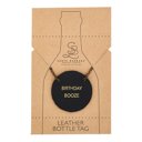  Leather Wine Bottle Tag - 4 Options | Wine Gift Label Accessory