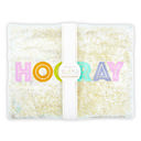  Birthday Girl/Boy Hooray" Glitter Confetti Single Placemat | Reusable Vinyl Table Place Mat for Birthday Parties"