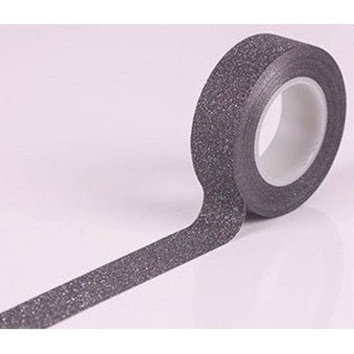Black Glitter Washi Tape | Gift Wrapping and Craft Tape