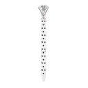  Black and White Dots Heart Gem Pen | Giftable Single Pen | Novelty Office Desk Supplies