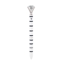  Black and White Stripes Gem Pen | Giftable Single Pen | Novelty Office Desk Supplies