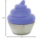  Blue Cupcake Candle | Vanilla Bourbon Cream Scented Glass Candle