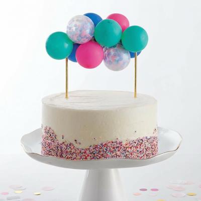 Mini Balloon Cake Topper | Mini Confetti Balloon Party Cake Decoration