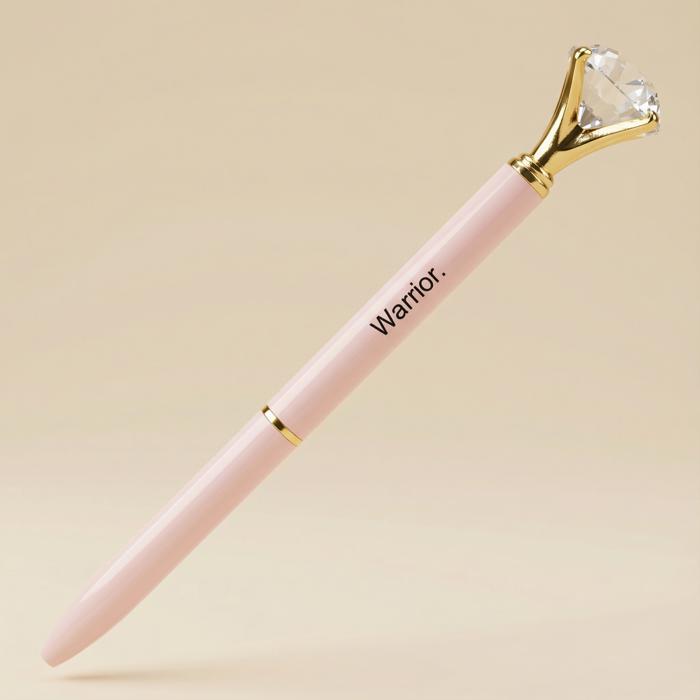 Luxury Gem Pen in Gift Box  - Diamond Pen Cute Stocking Stuffer Gift for Her - Sealed With a Kiss, Warrior, Live Your Best Life