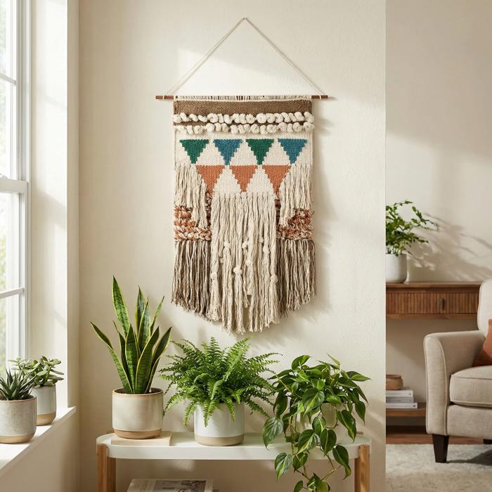 Boho Wall Hanging Decor | Rustic Farmhouse Wall Art