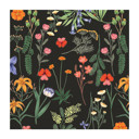 Boho Flowers in Black Background Summer Cocktail Party Napkins - 25+ Styles, 20 Napkins Per Pack!