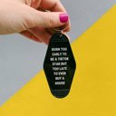 Born Too Late to Ever Buy a House Vintage Style Motel Keychains with Funny Sayings in 30+ Styles