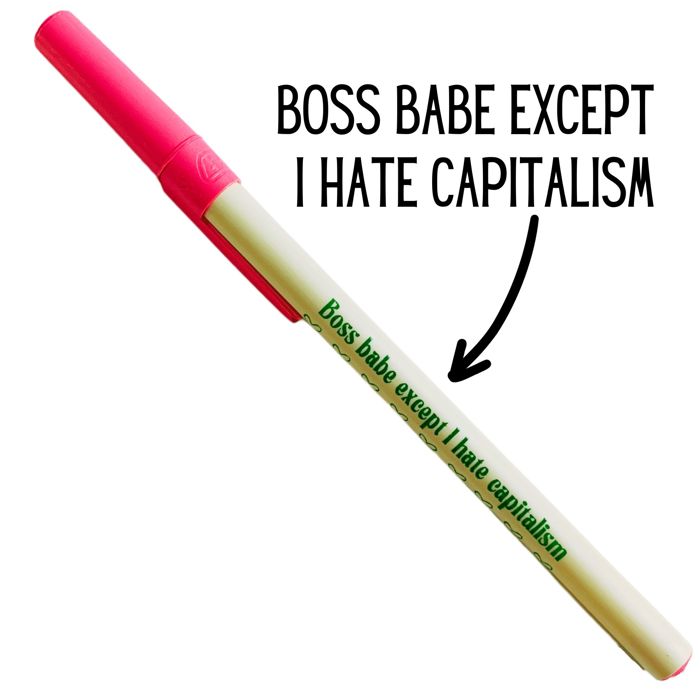 Gen Z Aesthetic Blue Ink Pens | Pens with Funny Sayings