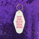  Bought This Gay Keychain With My Gay Money Motel Style Keychain in White