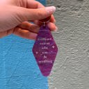  Brilliant Woman Who Can Do Anything Purple Marble Keychain | Gift for Her