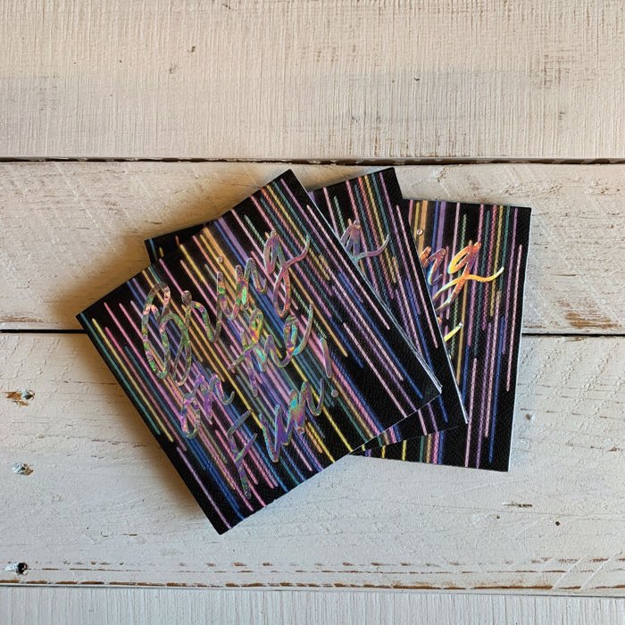 Bring On The Fun! Foil Beverage Napkins | Retro Cocktail Party | 5" Square