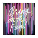  Bring On The Fun! Foil Beverage Napkins | Retro Cocktail Party | 5" Square