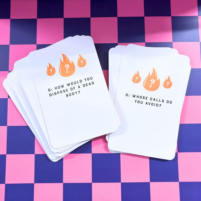 Burning Questions Card Game | 80 Cards to Answer All the Juicy Questions