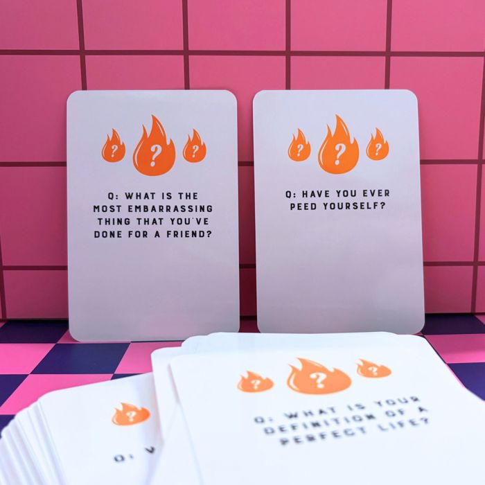 Burning Questions Card Game | 80 Cards to Answer All the Juicy Questions