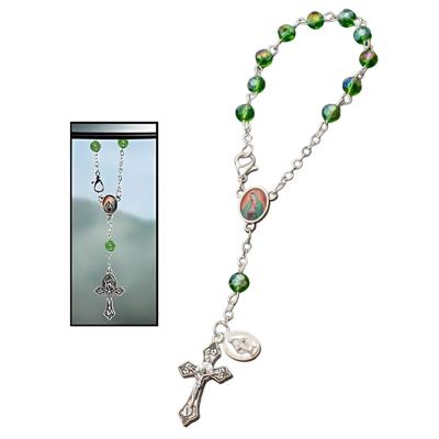 Our Lady Guadalupe Auto Rosary | Car Mirror Catholic Rosary 
