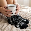  Chaos is the Canvas Mug & Sock Gift Set in Black and White