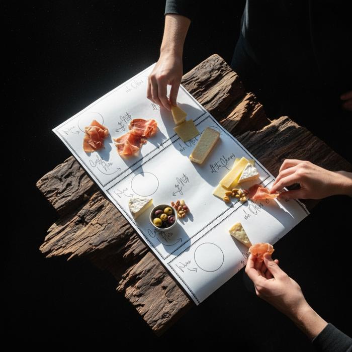 Charcuterie Paper Roll - 50 Foot Long Disposable Cheese Board Placemat Paper  
