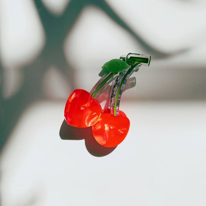 Cherries on Stem Mini Hair Claw