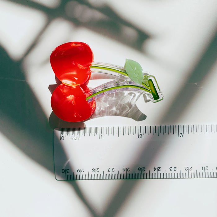 Cherries on Stem Mini Hair Claw