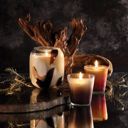  Cloudy Ombre Candle | Winter Pine Scented Glass Candle