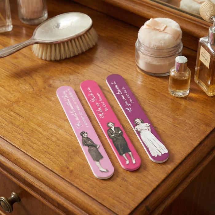 Confidence Emery Boards Set of 3 Inspirational Vintage Nail Files SME25