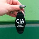  Crafty Illicit Activities Motel Style Keychain in Black