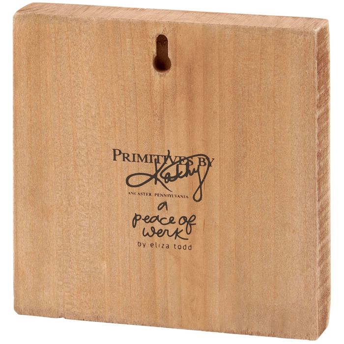 Create Your Own Magic Wooden Block Sign | Inspirational Floral Home Decor | 6" x 6"