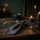  Crow Napkin Ring | Wooden Sculpted Black Bird Serviette Ring Table Napkin Holder | 4" x 2.75"