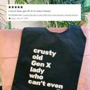  Crusty Old Gen X Lady Who Can't Even Slouchy Canvas Tote in Black