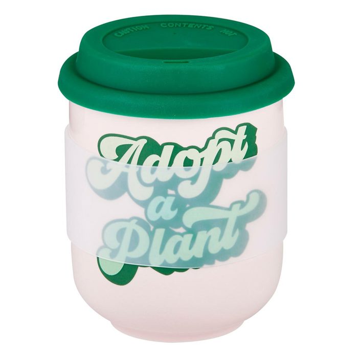 Pretty Eco- and Plant-Themed To-Go Mugs with Silicone Lids | Eco-friendly Gifts - 5 Options!