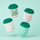  Pretty Eco- and Plant-Themed To-Go Mugs with Silicone Lids | Eco-friendly Gifts - 5 Options!