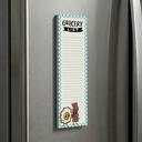  Grocery List Pad | Retro Style Food-themed Magnetic Notepad | 2.75" x 9.50"