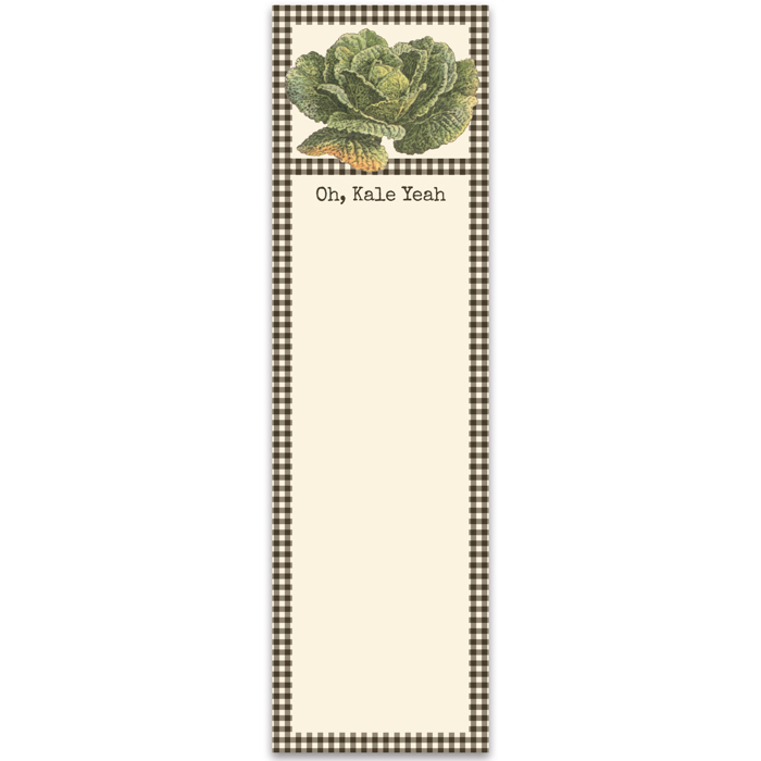 Oh, Kale Yeah Magnetic List Pad | 60 Pages | 2.75" x 9.5"