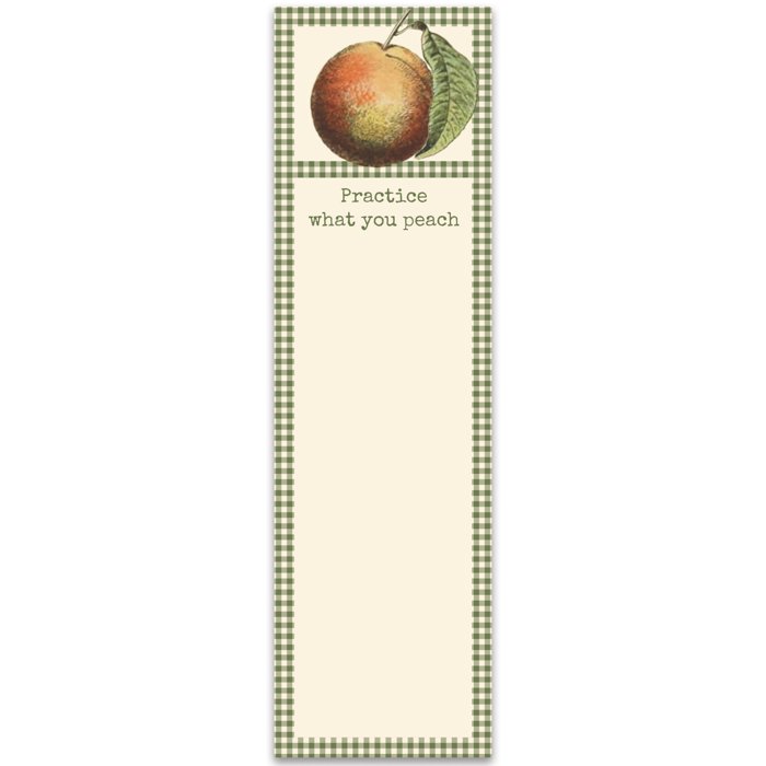 Practice What You Peach List Pad | 2.75" x 9.50"