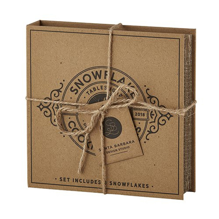 Snowflake Cookie Cutter Set Book Box | Kitchen Gift in Box