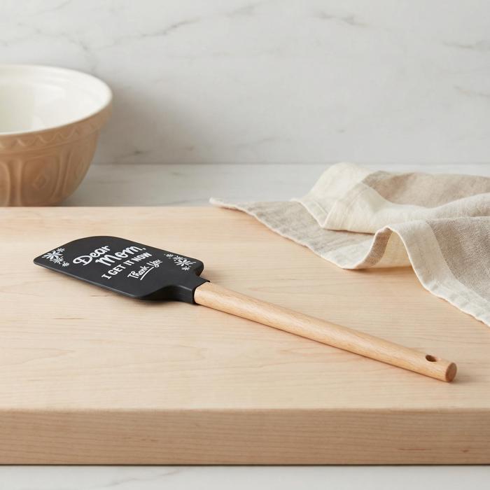 Dear Mom I Get It Now Thank You Spatula | Silicone Kitchen Spatula with Floral Design
