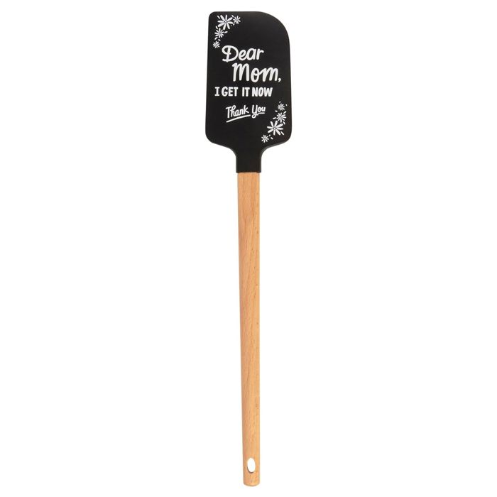Dear Mom I Get It Now Thank You Spatula | Silicone Kitchen Spatula with Floral Design