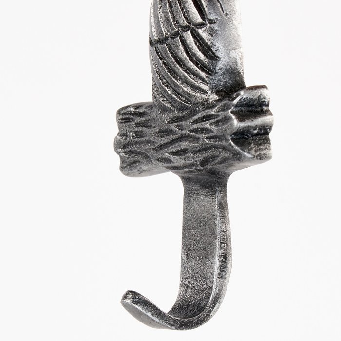 Decorative Bird Hook Set of 2 | Antique Metal Finish