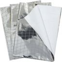  Disco Ball Silver Wrapping Paper Sheets 3-Pack | Grid Cut Gift Wrap | Eco-Friendly Kraft Paper