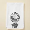  Life So Much Panic…Not Enough Disco Kitchen Towel | Funny Disco Ball Cotton Tea Towel