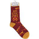  Do Epic Shit Socks | Superhero Illustration Funny Crew Socks