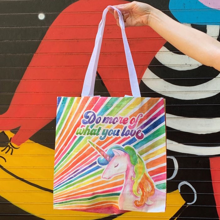 Large Market Shopper Totes with Cute Designs and Sayings | Daily Shopping Storage Bag