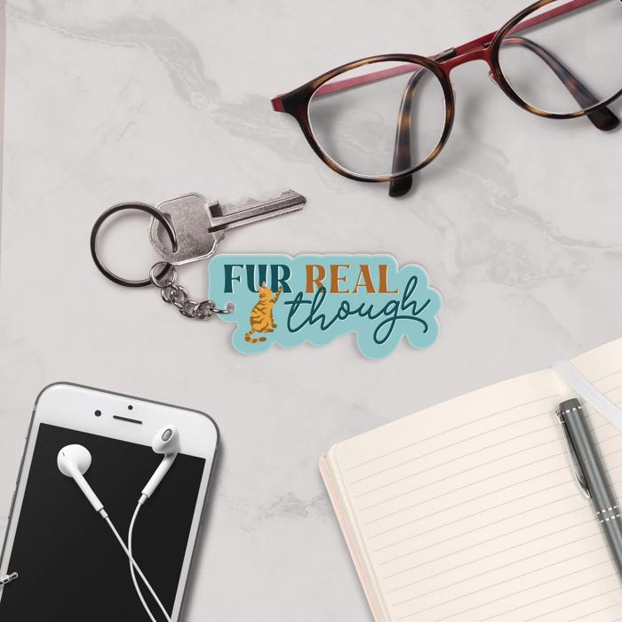 Dog and Cat Themed Acrylic Keychains | 5 Style Options | Rescue Is My Favorite Breed, I Woof You & Puppy Lover