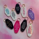  Don't Make Me Get Medieval on Your Ass Motel Style Keychain in Black